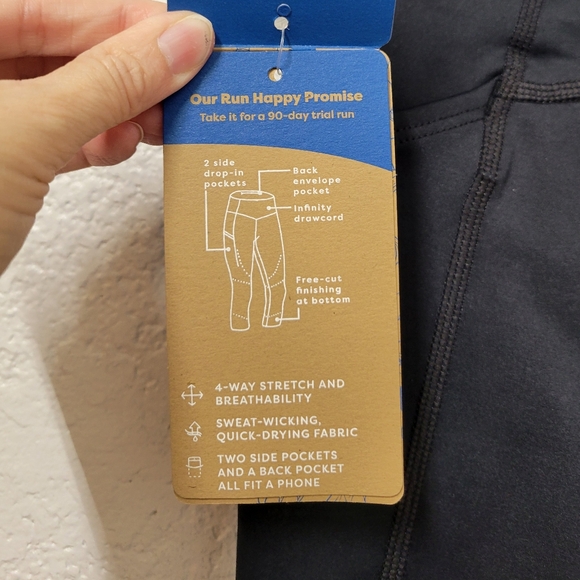 Brooks Womens Method 3/4 Tights Small Nwt Black - Picture 8 of 10